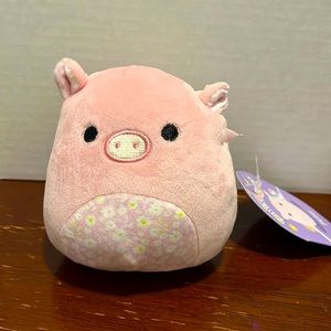 Squishmallow Easter Squad Spring 2023 4" Peter the Pig w/floral belly
